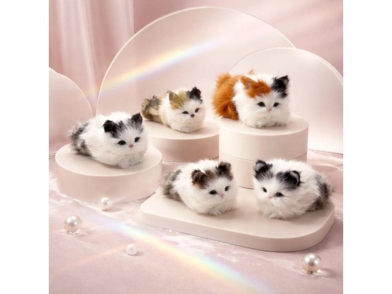 Детские игрушки кошки пушистые
