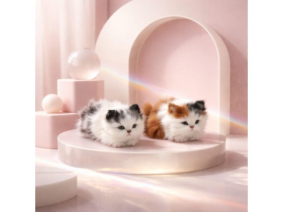 Детские игрушки кошки пушистые