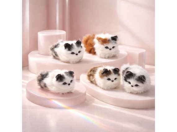Детские игрушки кошки пушистые